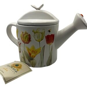 Hallmark Natures Sketchbook Watering Can Teapot by Marjolein Bastin NEW with Tag